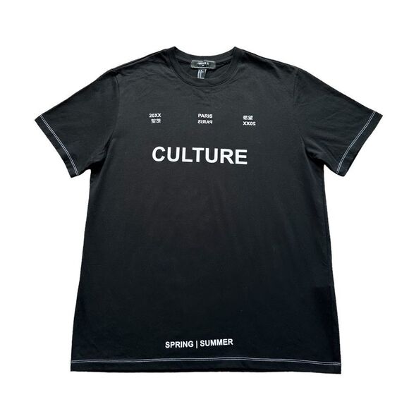 🆕Forever 21 Culture Men’s Black Short Sleeve Tee Shirt - Picture 1 of 8